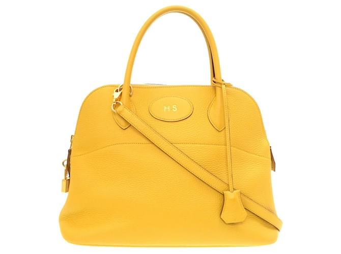 Hermès Hermes Bolide Yellow Leather  ref.775817