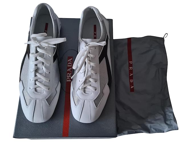 Prada sneakers White Leather  ref.775831