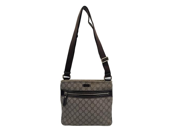 Braune Gucci-Tasche aus beschichtetem Segeltuch Leinwand  ref.775835