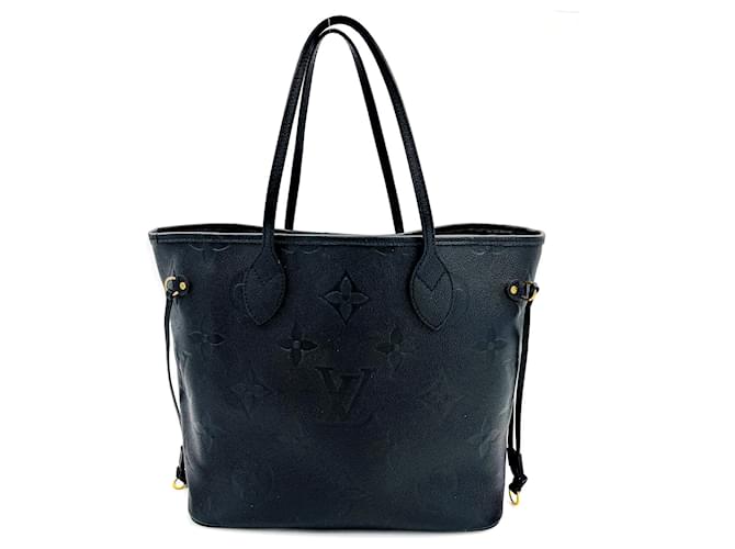 Louis Vuitton Neverfull MM Black Empreinte Leather  ref.775860