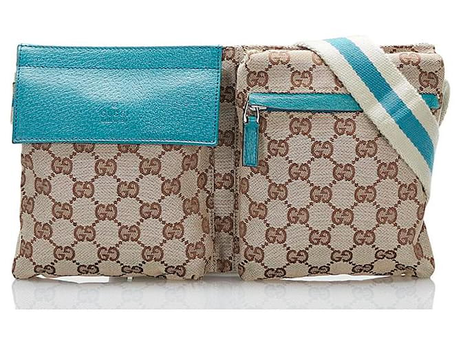 Gucci GG Canvas Belt Bag Beige Cloth  ref.775878