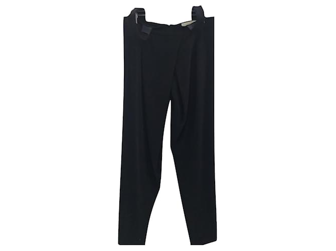Balenciaga Un pantalon, leggings Soie Noir  ref.776045