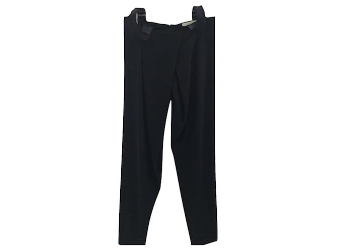 Balenciaga Pants, leggings Black Silk  ref.776045