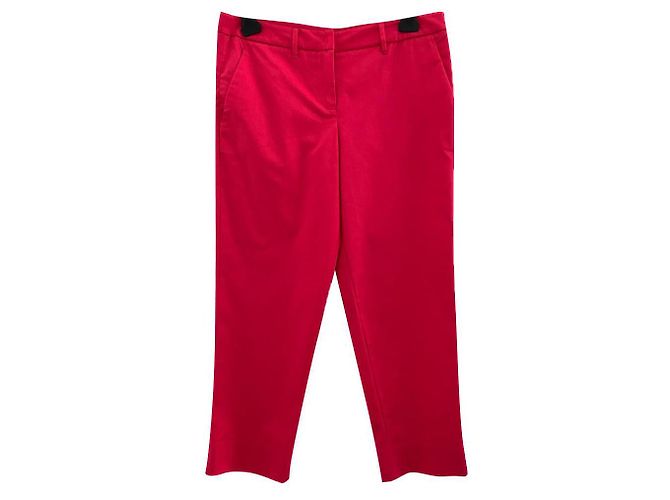 Calça de algodão Miu Miu