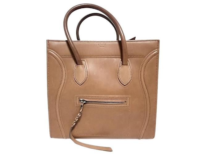 Céline Luggage Brown Leather  ref.776327