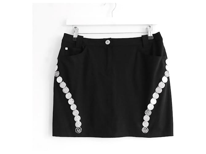 Christian Dior Skirts Black Wool Viscose  ref.776421