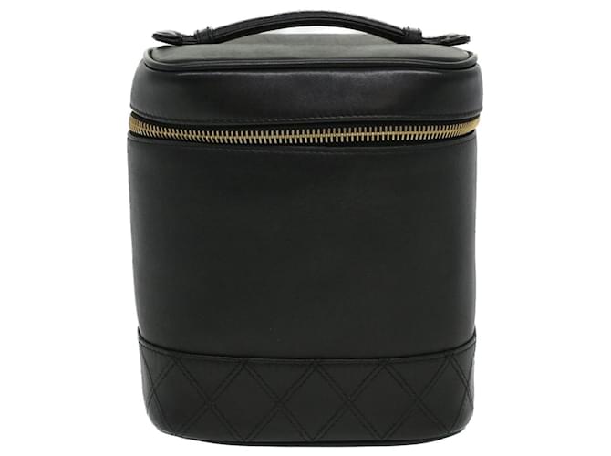Chanel Vanity Black Leather  ref.776502