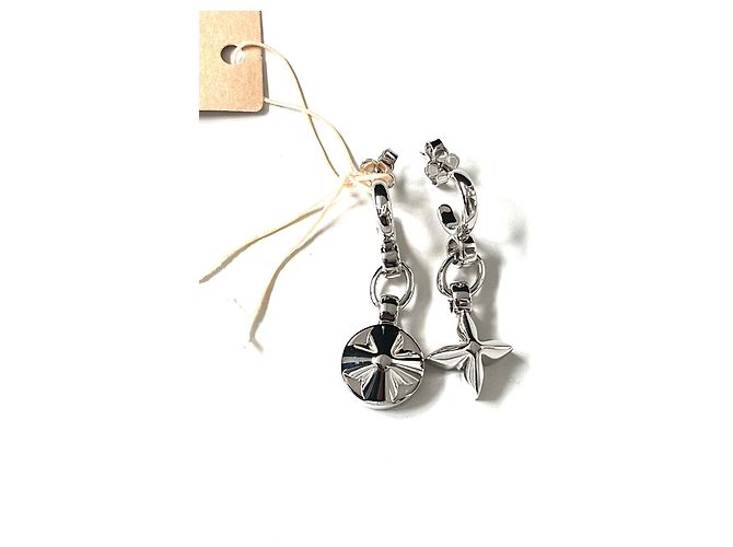 Louis Vuitton Boucles d'oreilles ma chaîne de fleurs Argenté