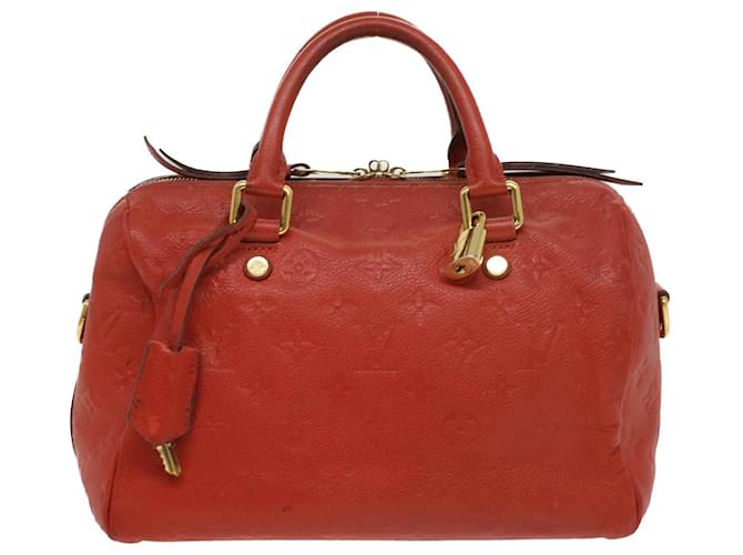 Louis Vuitton Speedy bandoulière 25 Red Leather ref.776573 - Joli Closet