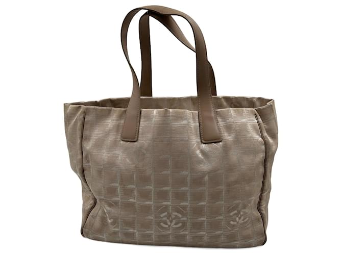 Beige Polyester New Travel Line Tote Chanel Bag  ref.776721