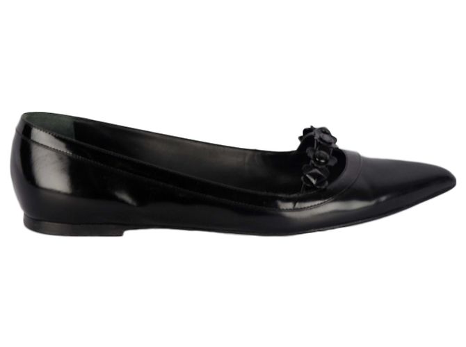 Louis Vuitton Fleur noire bout pointu plat