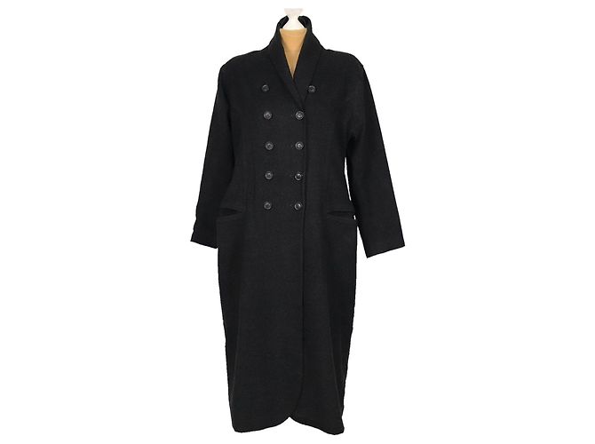 Jil Sander Mantel Grau aus Wolle und Kaschmir Größe 40