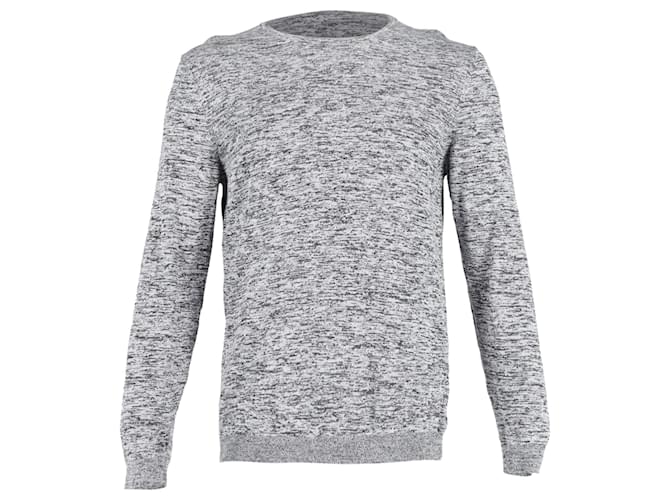 Hugo Boss Slim Fit Fines-O Sweater in Grey Cotton   ref.776771