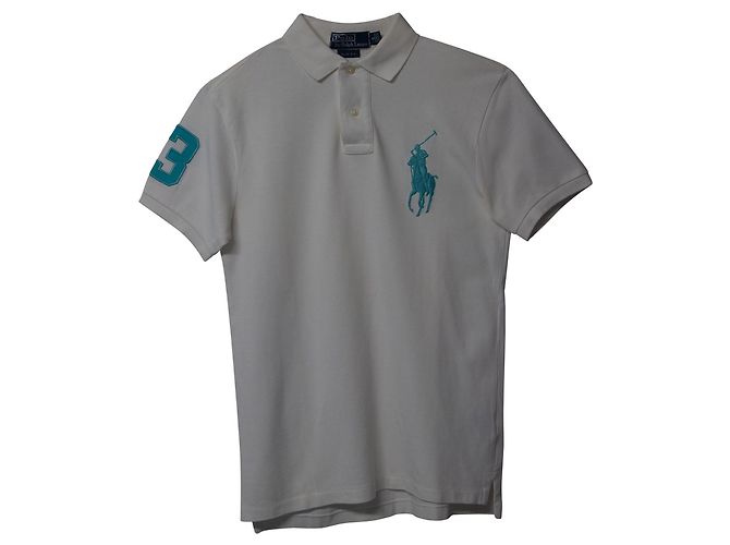 Polo de corte slim en algodón blanco de Polo Ralph Lauren