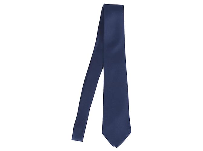 Cravate de cérémonie Church's en soie bleu marine  ref.776812