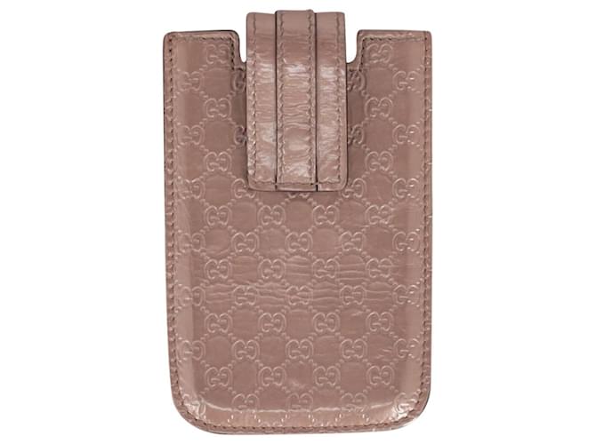 Gucci Monogram Phone Sleeve in Brown Guccissima Leather   ref.776855