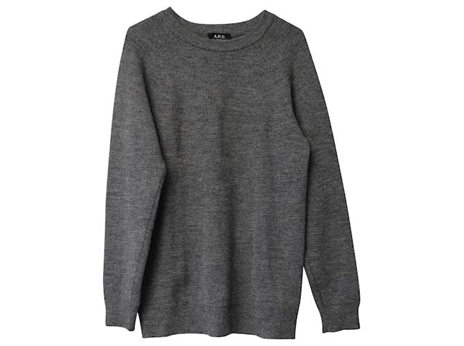 Apc a.P.C. Crewneck Sweater in Grey Wool  ref.776899