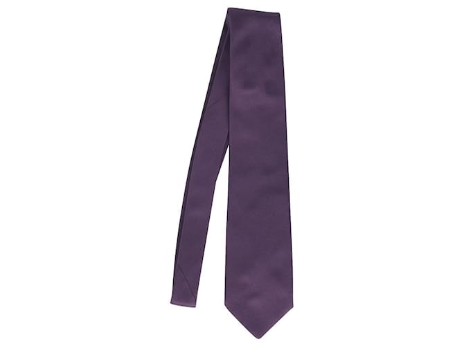 Prada Formelle Krawatte aus violetter Seide Lila  ref.776915