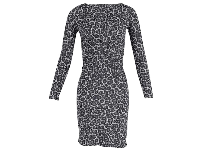 Michael Kors Midi Dress in Animal Print Polyester  ref.776930