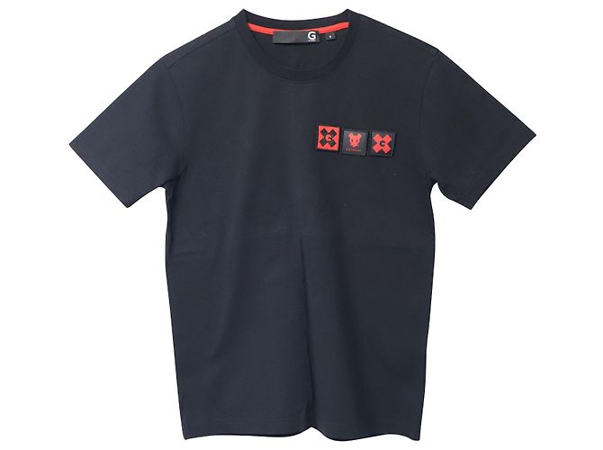 Camiseta G Givenchy Mouse Patch em algodão preto