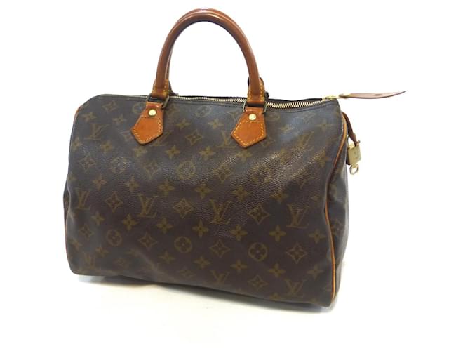 Louis Vuitton Speedy 30 monogram Brown Leather  ref.776964