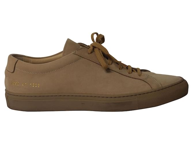 Autre Marque Common Projects Achilles Low Top Sneakers in Brown Suede  ref.776986