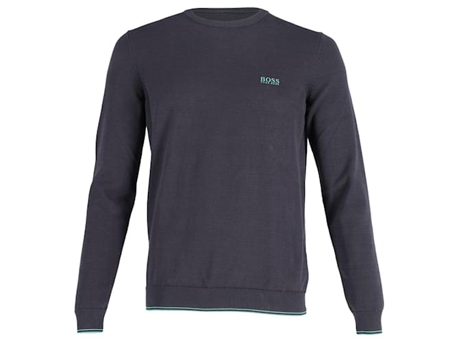 Hugo Boss Boss Rimex Rundhals-Sweatshirt aus schwarzer Baumwolle  ref.777027