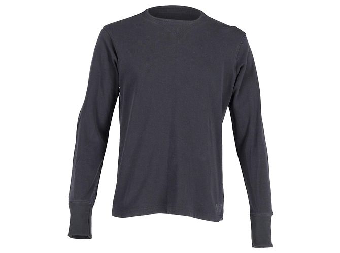 Y3 Y-3 Sweat Loopback en Jersey de Coton Noir