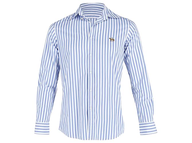 Autre Marque Ralph Lauren Lila Sporthemd mit G-Ärmeln aus hellblauer Baumwolle  ref.777048
