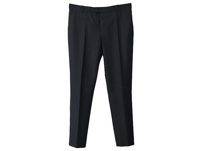 Joseph Slim Fit Trousers in Black Wool  ref.777063