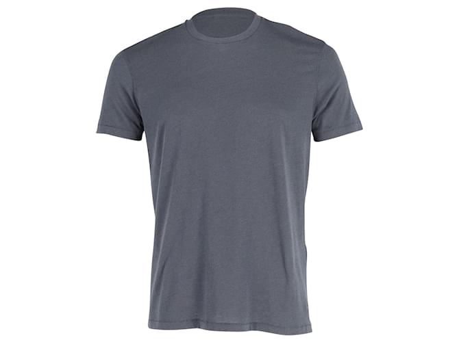 Tom Ford Slim Fit T-Shirt in Grey Cotton  ref.777064