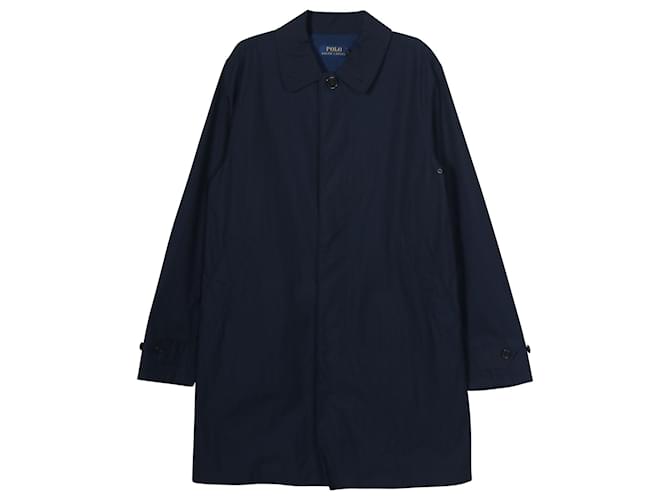 Polo Ralph Lauren Ralph Lauren Overcoat in Navy Blue Cotton  ref.777082