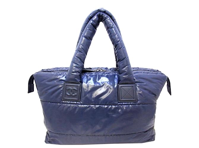 Bolsa Chanel Azul Coco Cocoon Nylon Pano  ref.777113