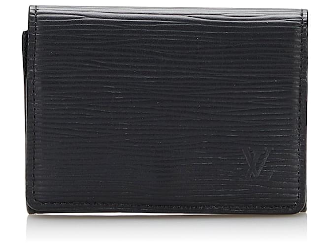 Louis Vuitton Enveloppe Carte De Visite Epi Noir Black in Leather with  Silver-tone - US