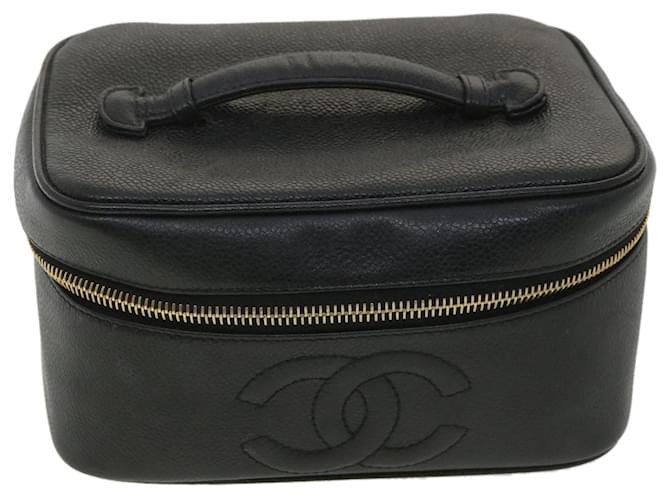 Chanel Vanity Black Leather  ref.777189