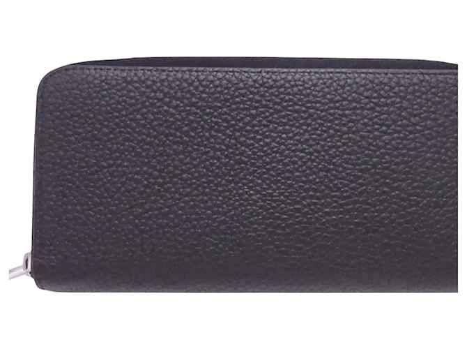 Louis Vuitton Zippy Wallet Vertical Black Leather  ref.777283