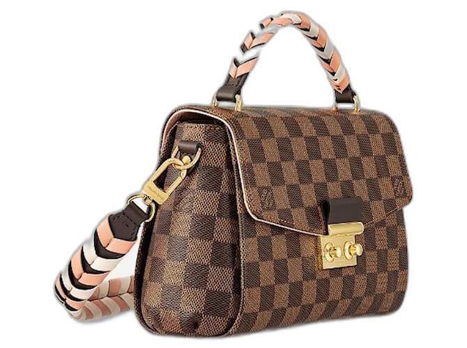 Louis Vuitton Bolso LV Croisette damier nuevo Castaño Lienzo  ref.777697