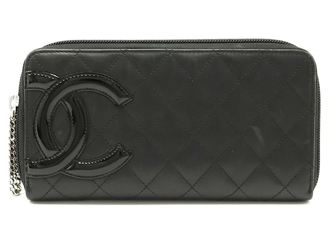 Chanel Cambon Black Leather  ref.777753