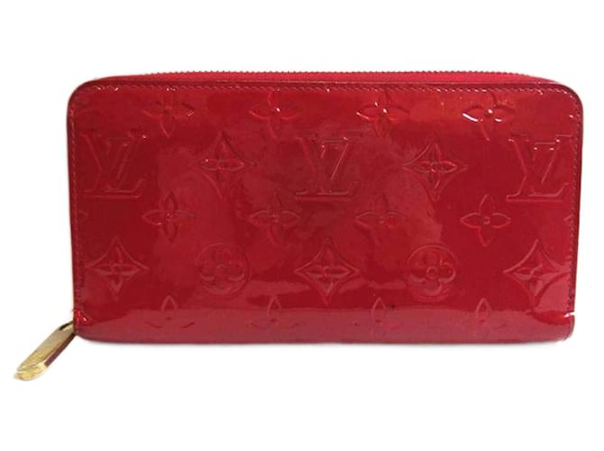 Louis Vuitton Zippy Wallet Red Cloth  ref.777892
