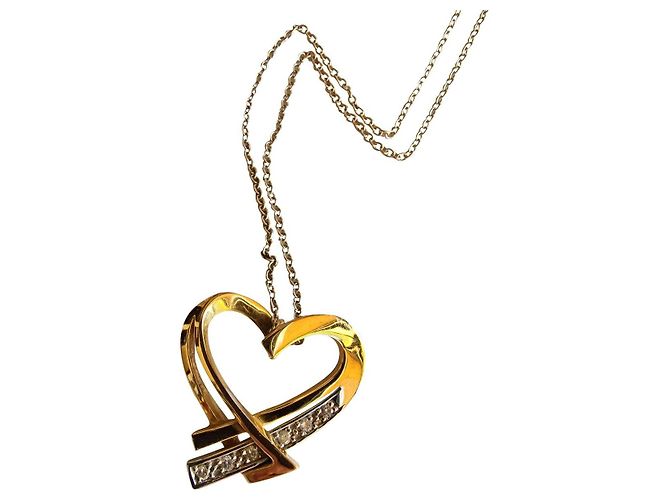 Guy Laroche cuore d'oro 750/000 e diamanti Argento 