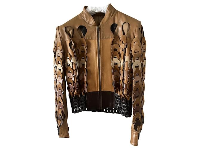 Maison Martin Margiela leather jacket Brown  ref.777985