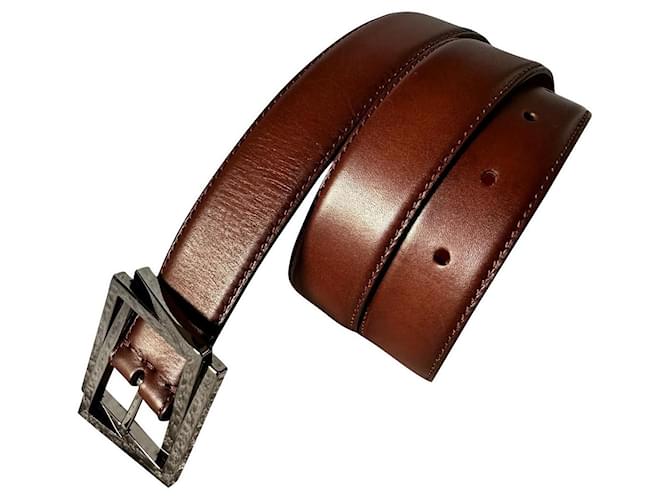 Christian Louboutin Belts Brown Leather  ref.778133