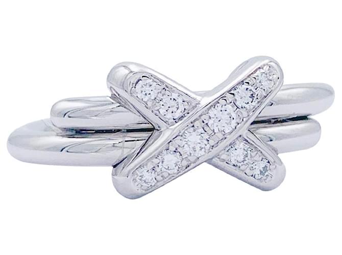 Chaumet Ring, "LinkGames", ORO BIANCO, Diamants. Diamante  ref.778141