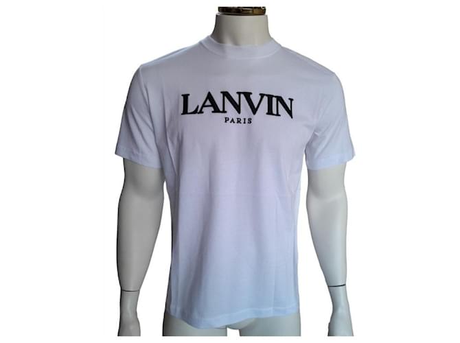 Lanvin tees Bianco Cotone  ref.778168