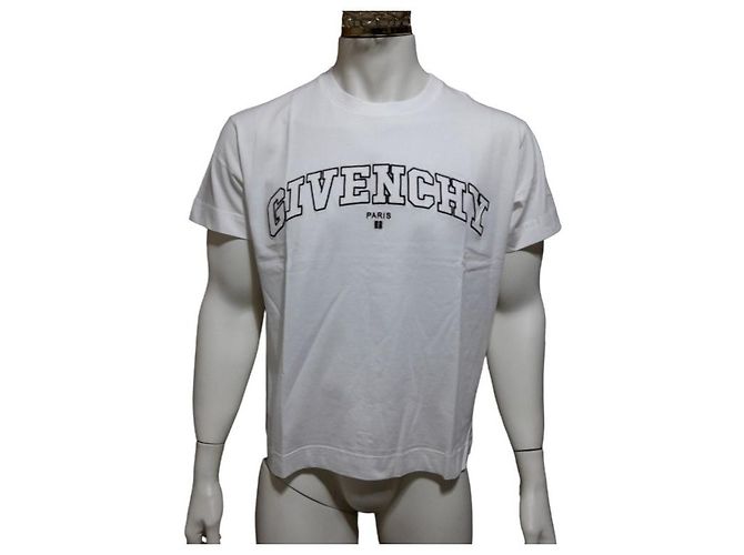 Camiseta bordada Givenchy de algodón blanca XL Blanco