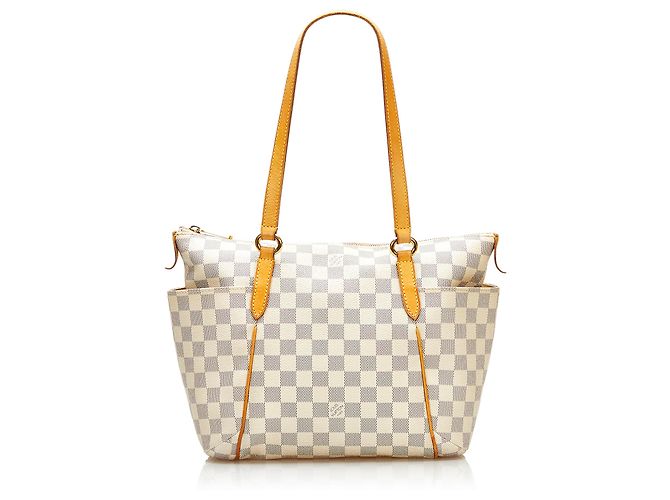 Louis Vuitton White Damier Azur Totalmente PM Branco