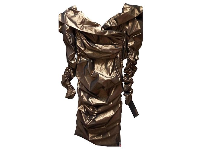 Vestido de jersey prateado Dolce & Gabbana de manga comprida Prata