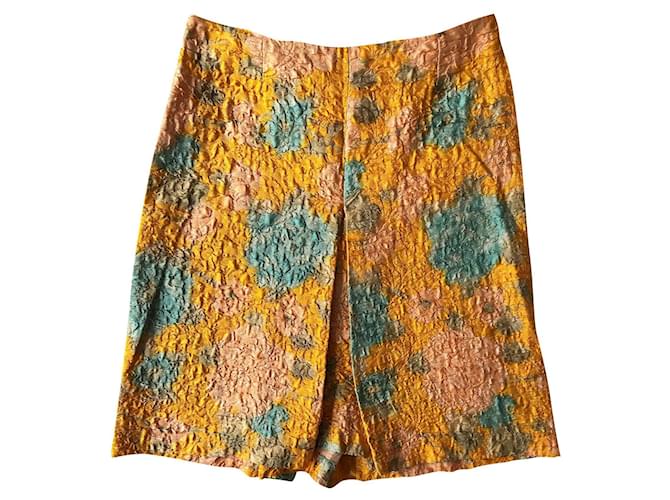 Miu Miu Vintage embossed silk skirt Multiple colors  ref.778285