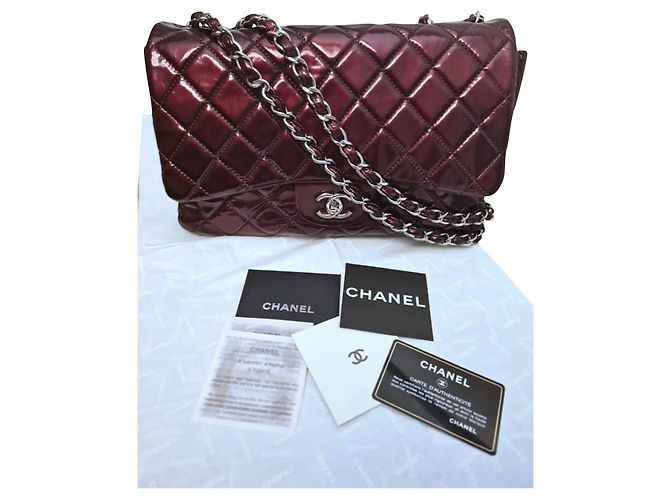 Timeless Chanel Bordeaux intramontabile / Classique Jumbo Bordò