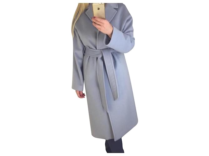 Autre Marque Coats, Outerwear Light blue Wool  ref.778296